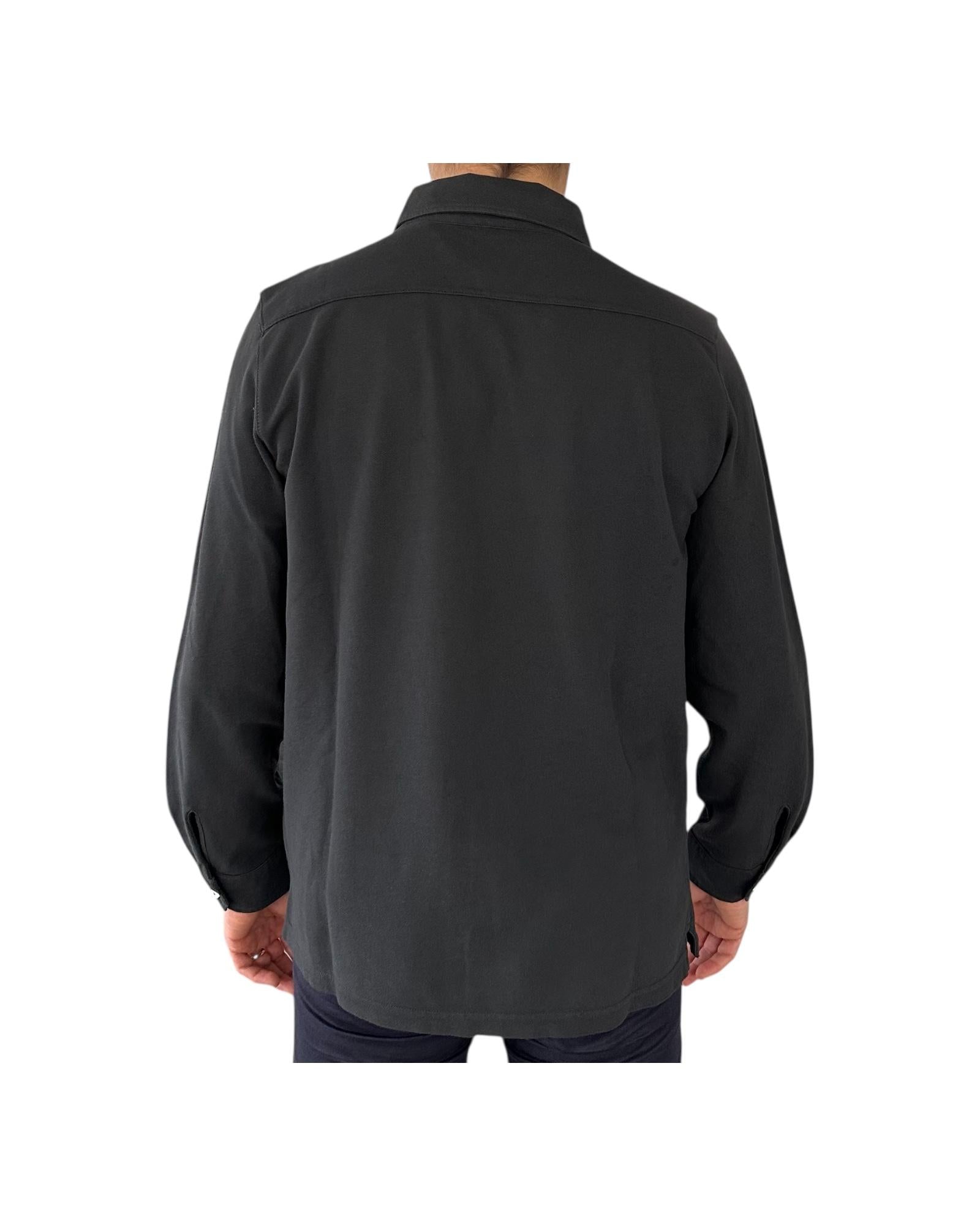 Camicia Uomo Portland Piquet, black 6502 BLACK BL'KER