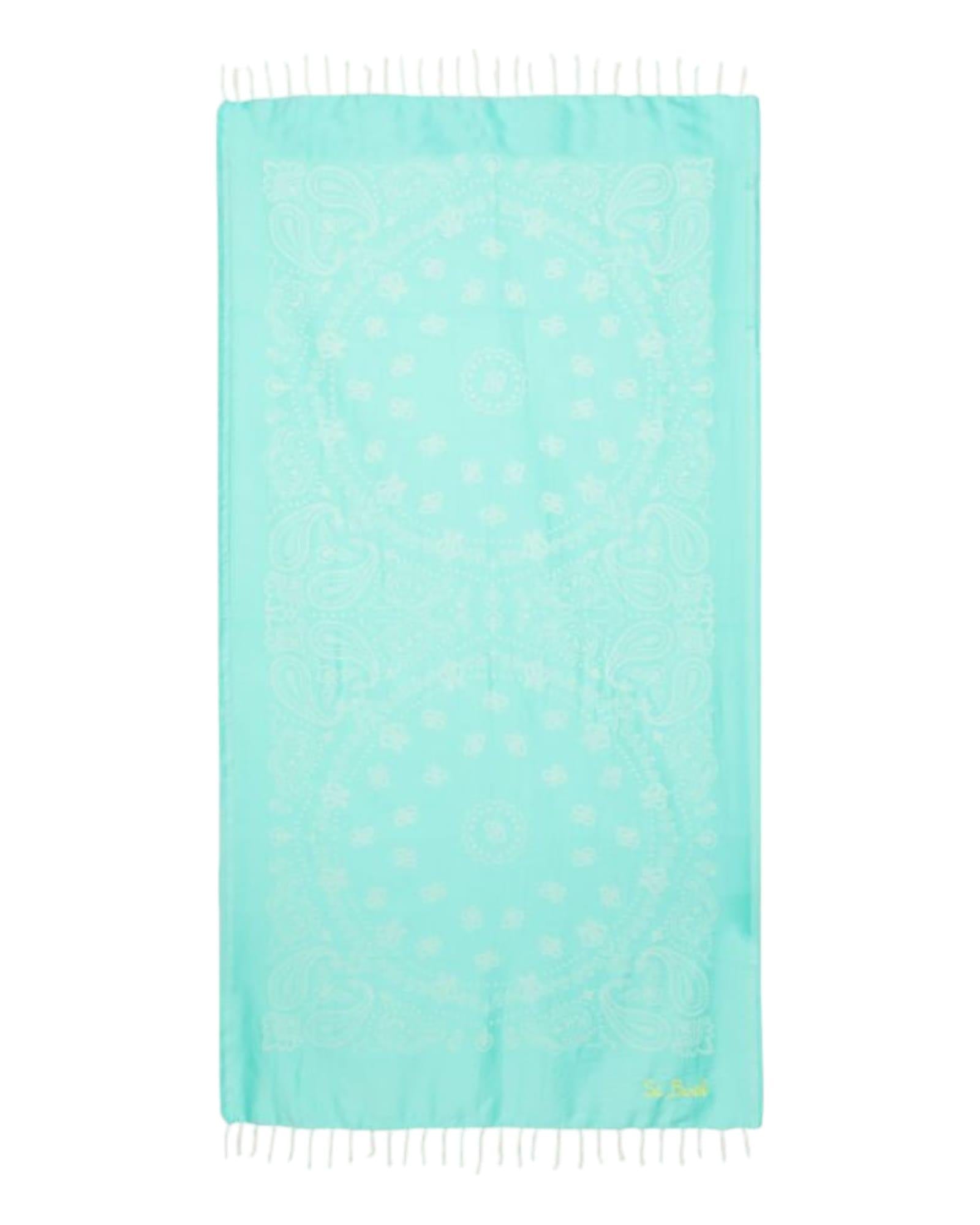 Telo mare Foutas in cotone con jacquard bandana FOUT009 02052H MC2 SAINT BARTH