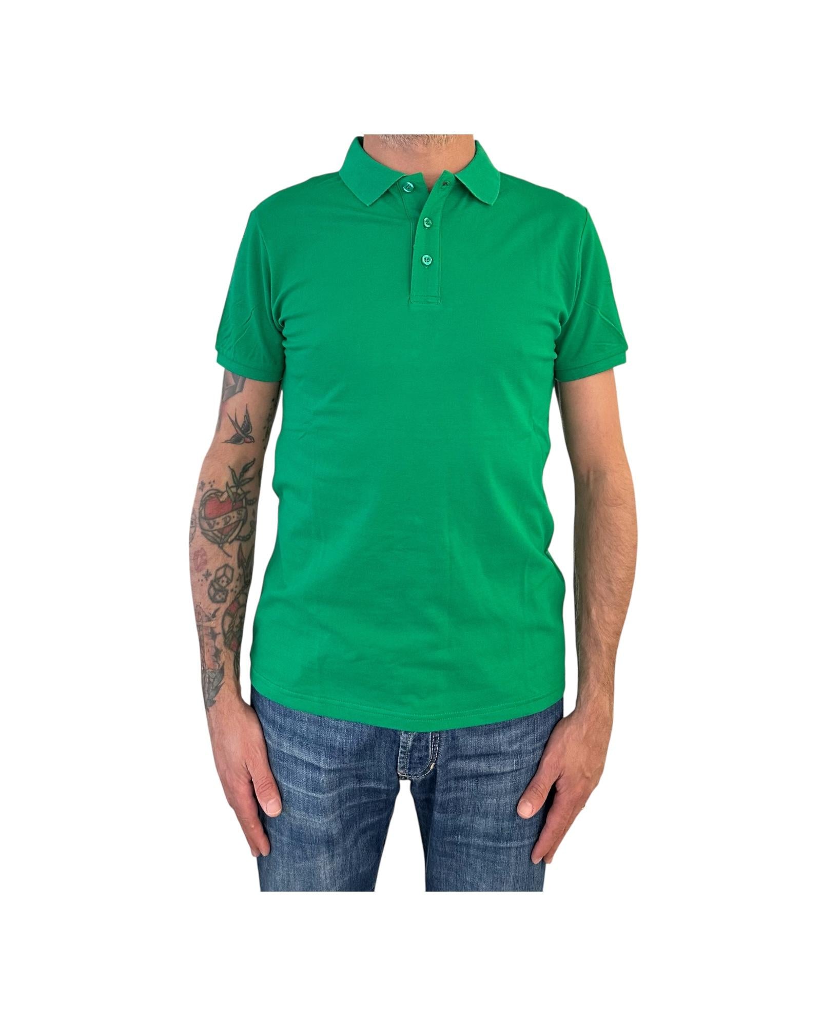 Polo in cotone Verde POLO COTONE VERDE RE.VI.VAL