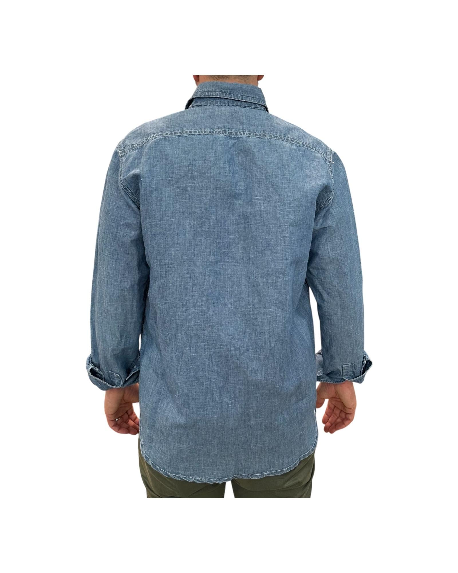 Hemp Chambray Shirt Cpo Bleach Uomo HEMP CHAMBRAY SHIRT CPO BLEACH CHESAPEAKE'S
