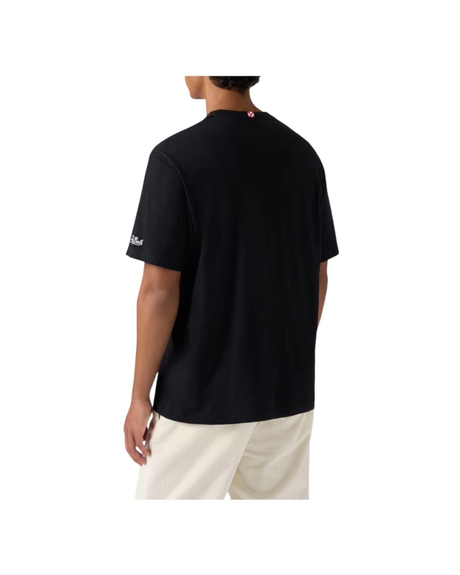 T-shirt in cotone invernale con ricamo Dai Furstenberg ARN0004 03030I MC2 SAINT BARTH