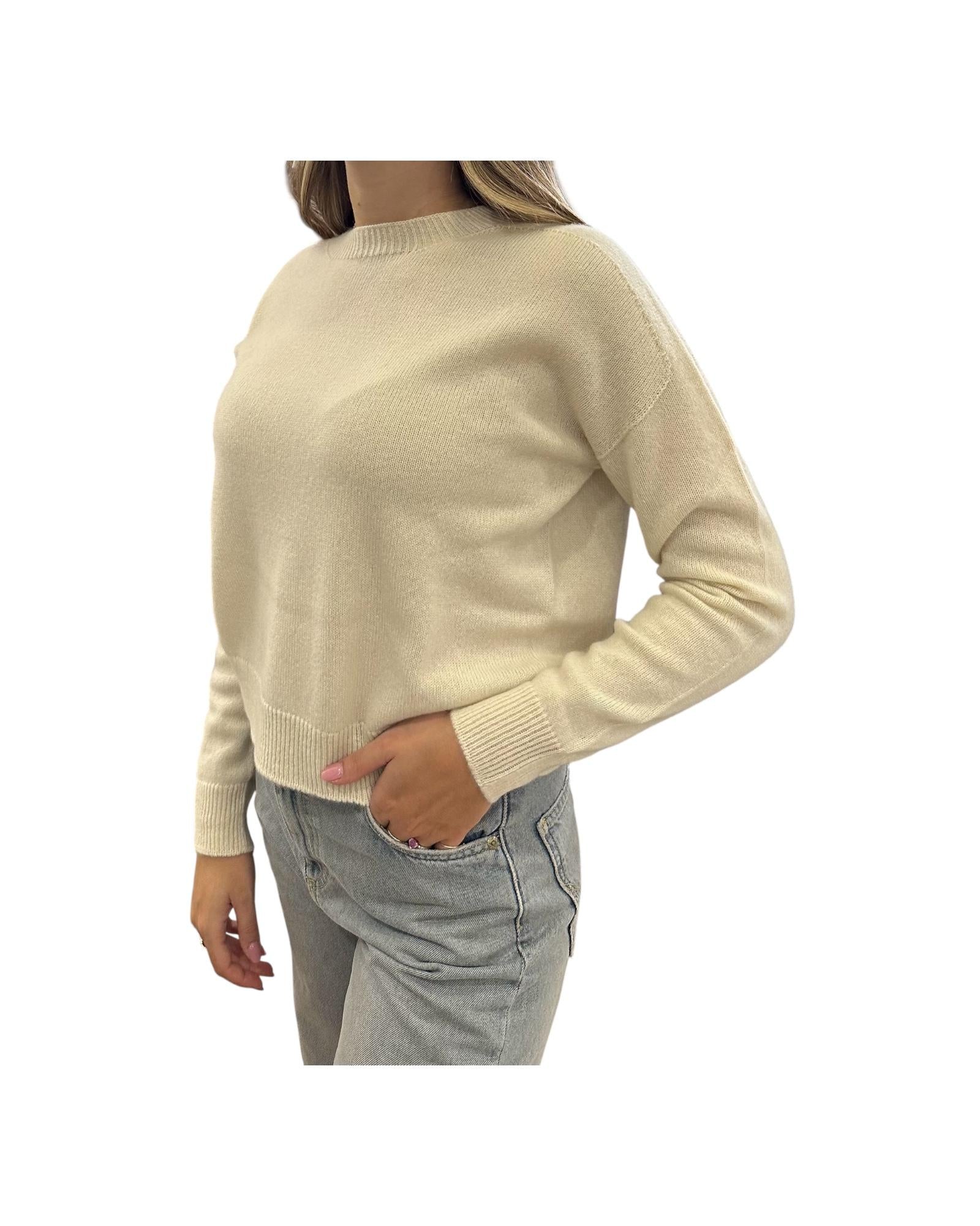 Maglia in cashmere Crema 85880 101 RETOIS