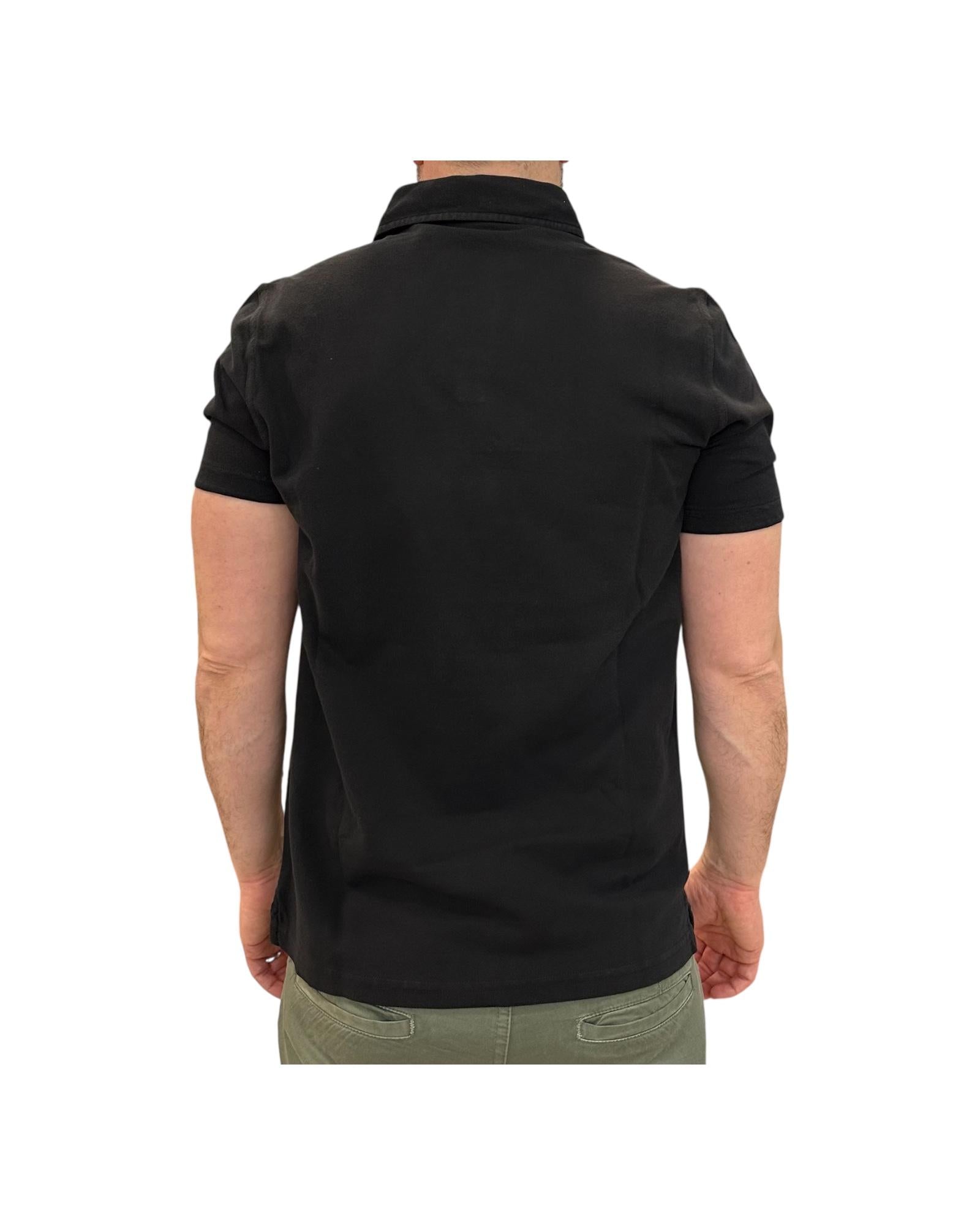 Polo uomo Rockland Black Piquet senza bottoni. 2005 BLACK BL'KER