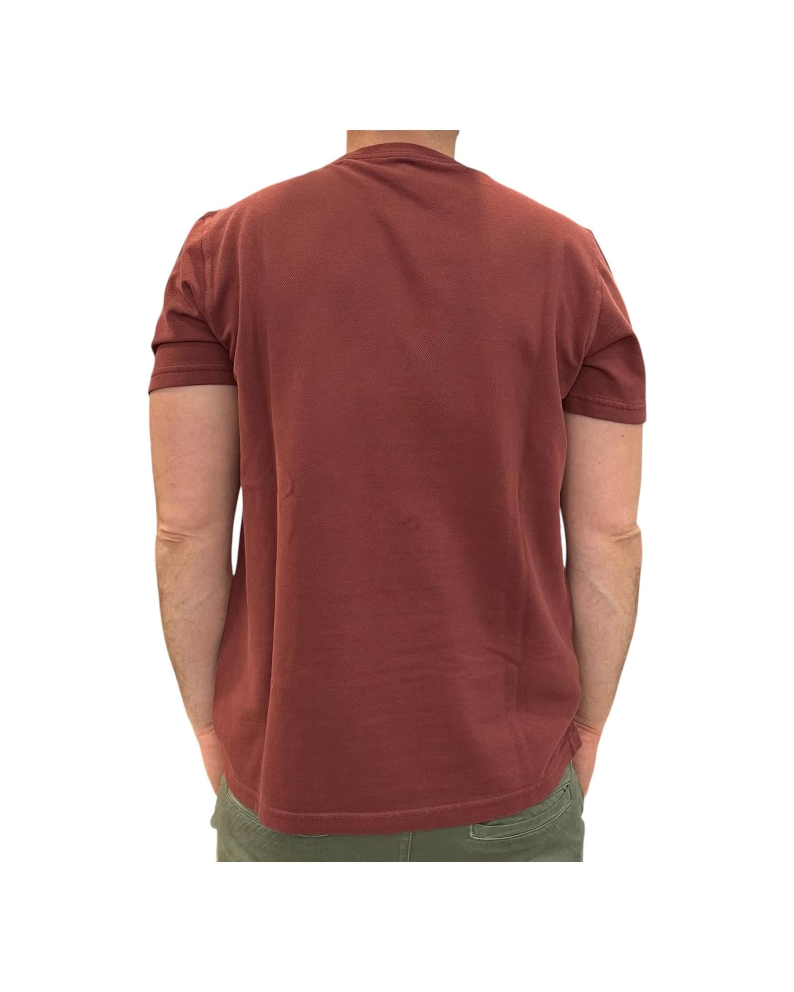 T-shirt Uomo Orchard Piquet, bordeaux. 1003 BORDEAUX BL'KER