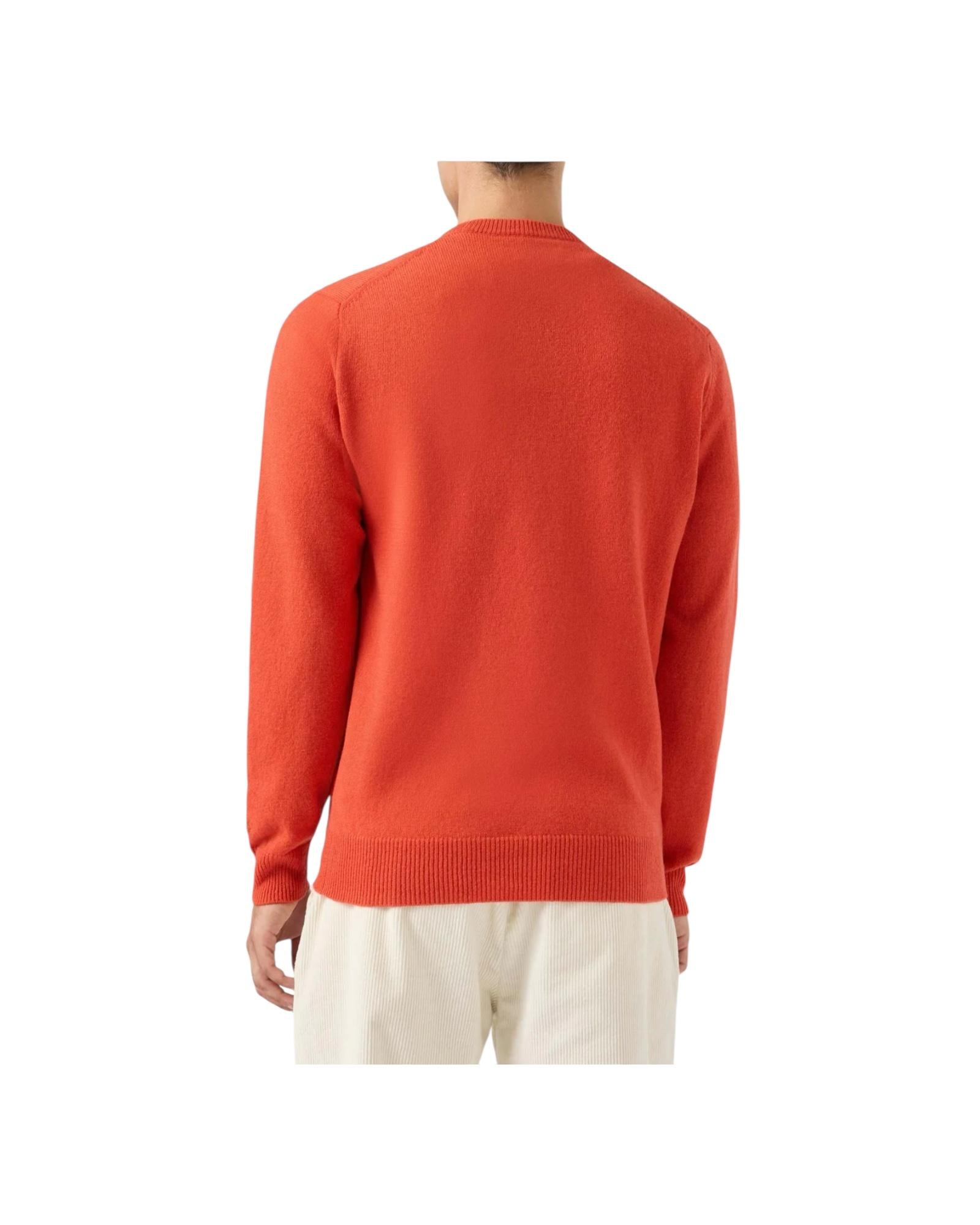 Maglione Regent in lambswool Orange REGE011 00039I MC2 SAINT BARTH