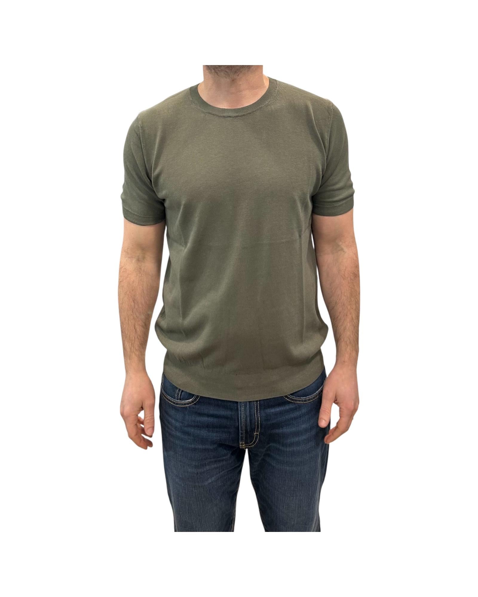 Maglia in cotone Crepe Militare 12104 191 RETOIS