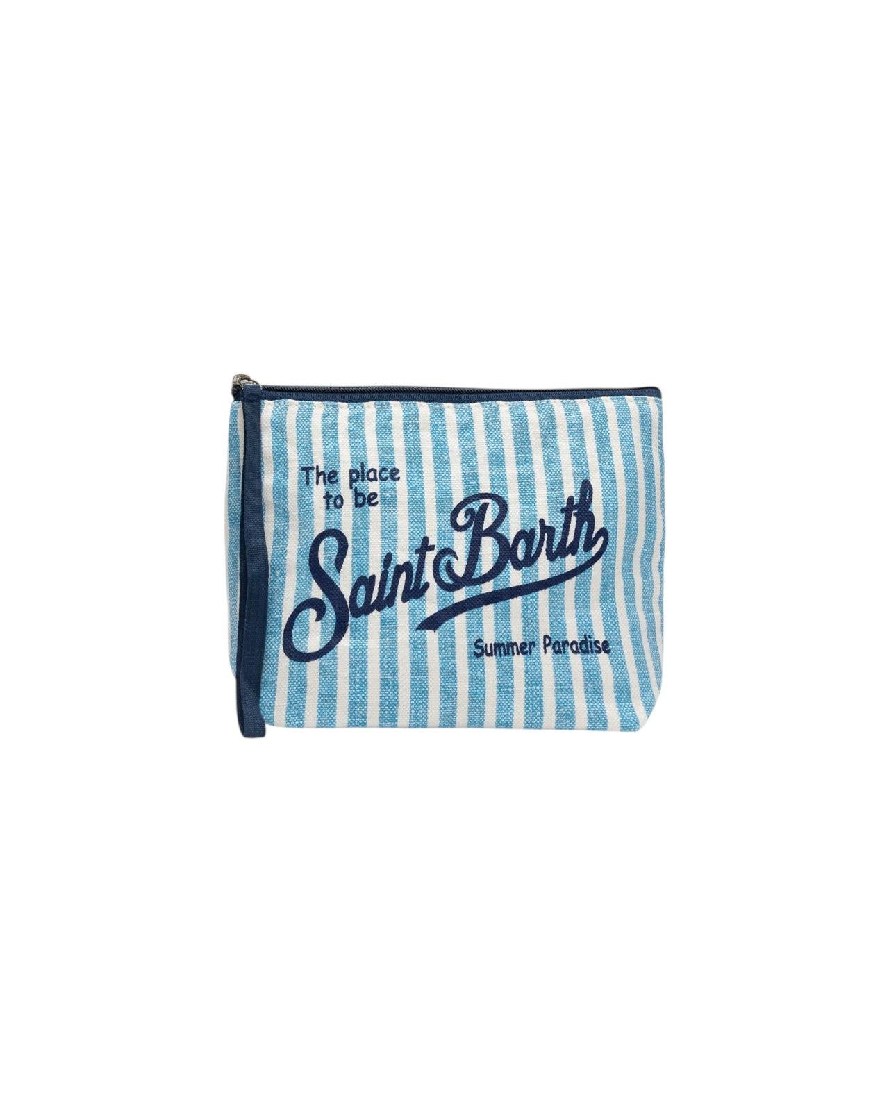 Pochette Aline in lino a righe ALI0004 01466H MC2 SAINT BARTH