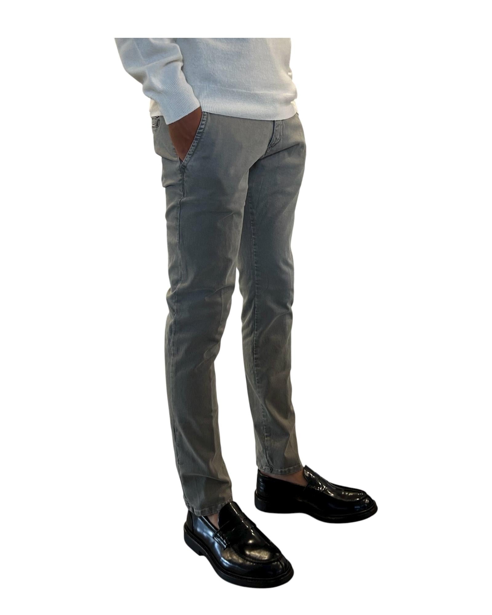 Pantalone Soho Gabardina Mid grey 052 SOHO GABARDINA MID GREY MODFITTERS