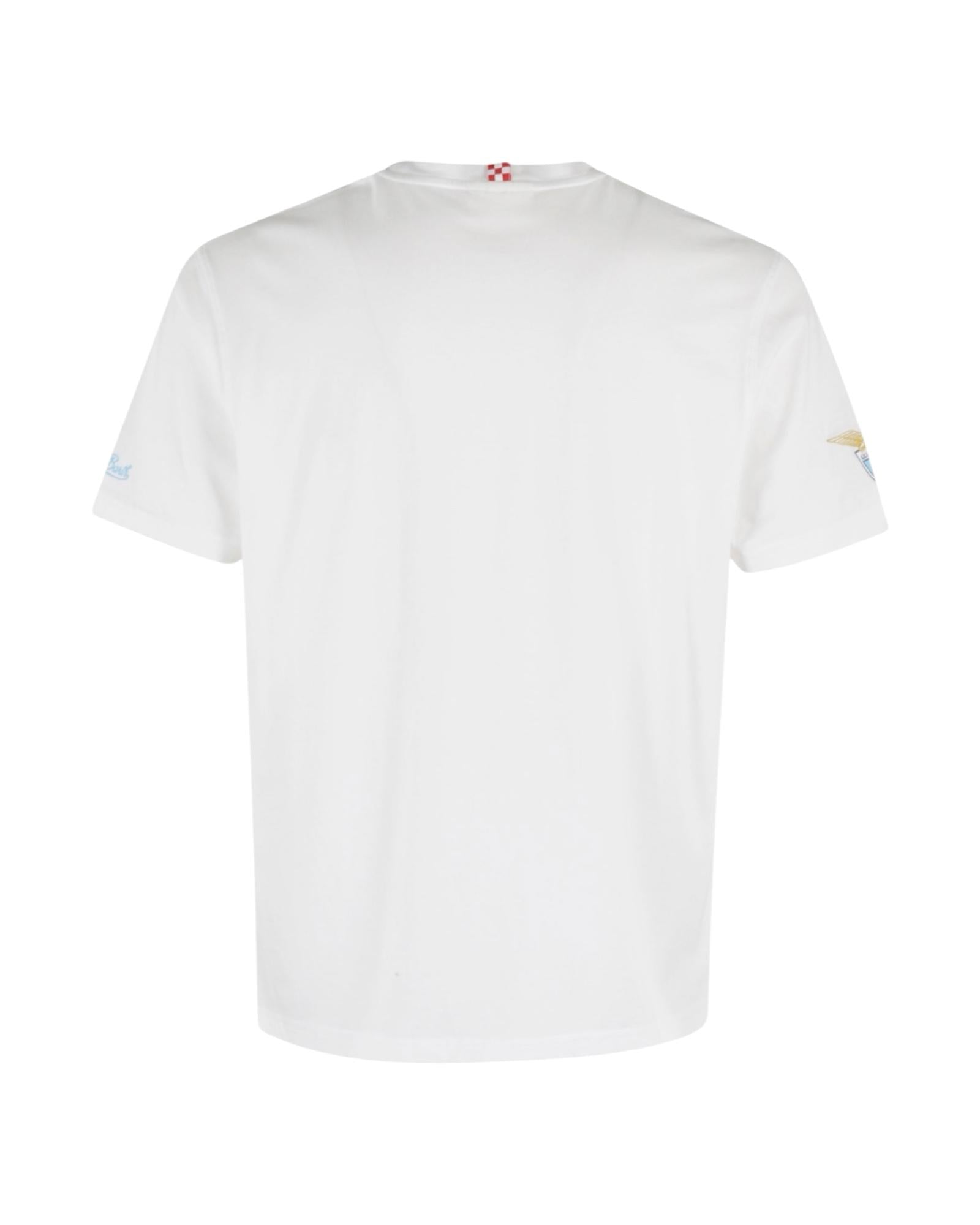 T-shirt di cotone con ricamo Di padre in figlio TSHM001 04831H MC2 SAINT BARTH