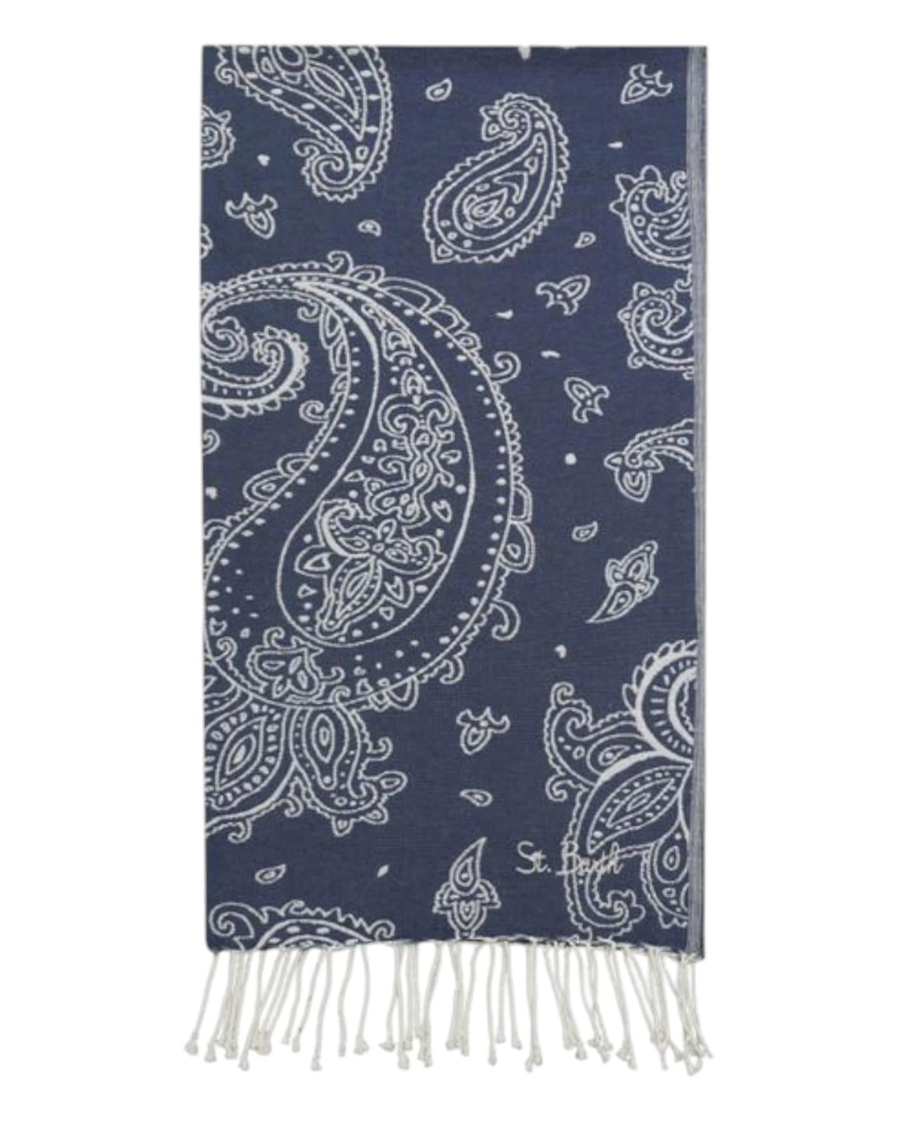 Telo mare con stampa paisley avion. FOUT009 02059H MC2 SAINT BARTH