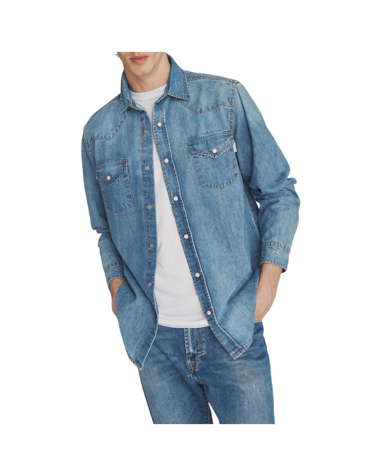 Camicia in denim Kohsamui RRU400CP202866 C0999 ROY ROGER'S