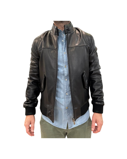Giubbotto Bjon in nappa Nero BJON NAPPA NERO BLUSOTTO 