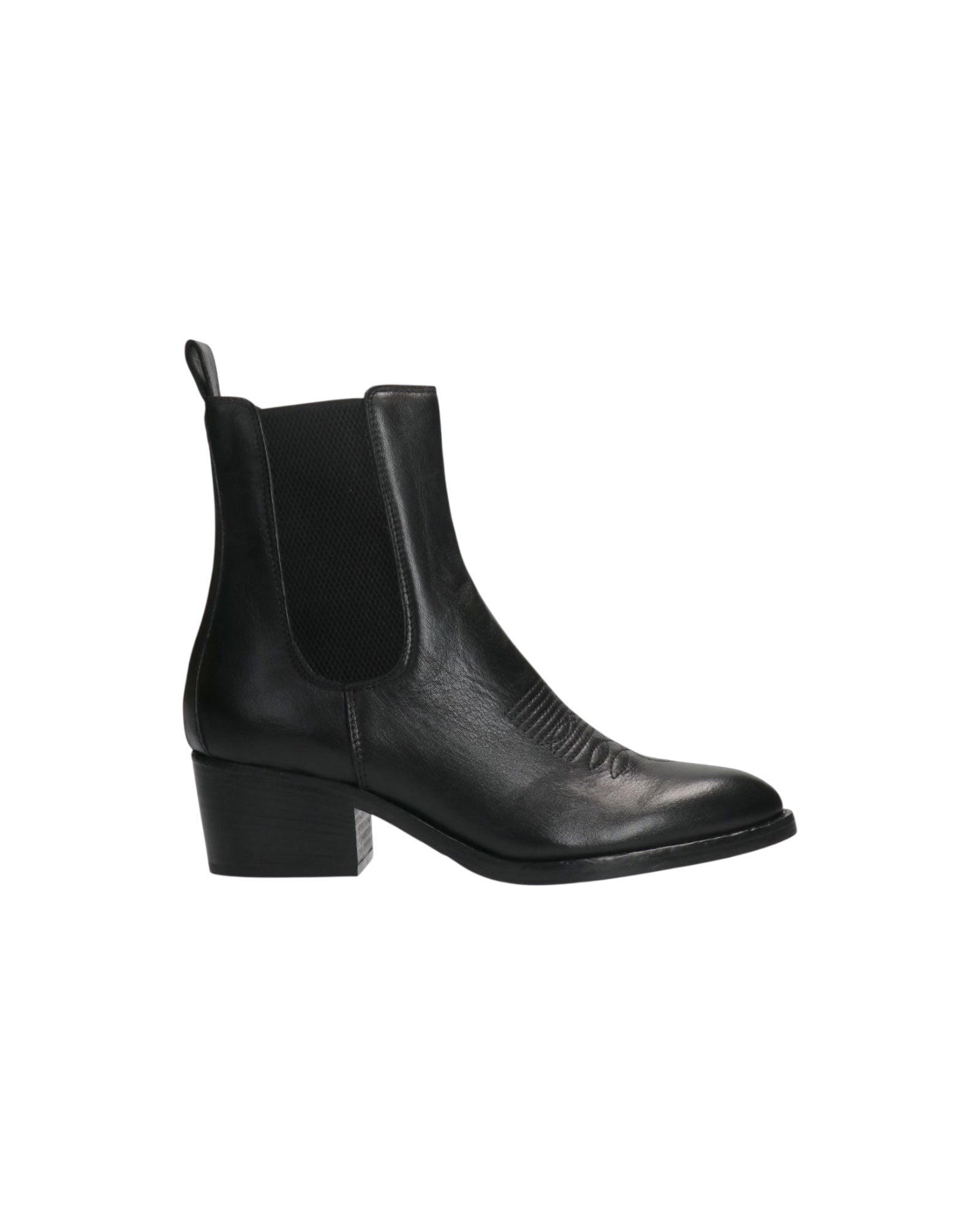 Stivaletto texano in vera pelle Nero TEXANO NERO NERO DUCCIO DEL DUCA 
