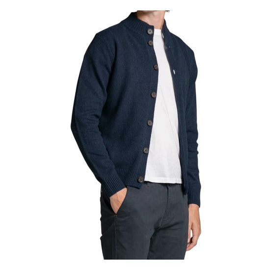 Cardigan Chase in lana Navy CHASE WN8C01 IMPURE 