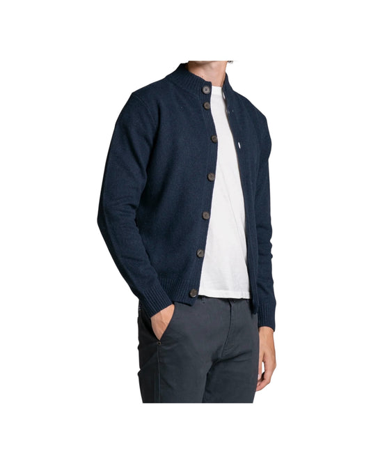 Cardigan Chase in lana Navy CHASE WN8C01 IMPURE 