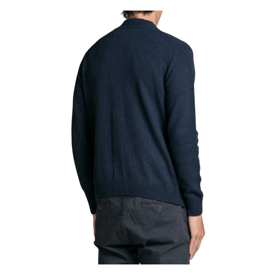Cardigan Chase in lana Navy CHASE WN8C01 IMPURE 