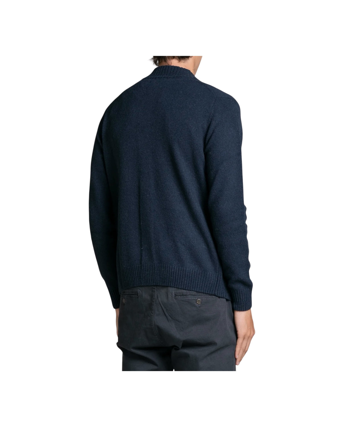 Cardigan Chase in lana Navy CHASE WN8C01 IMPURE 
