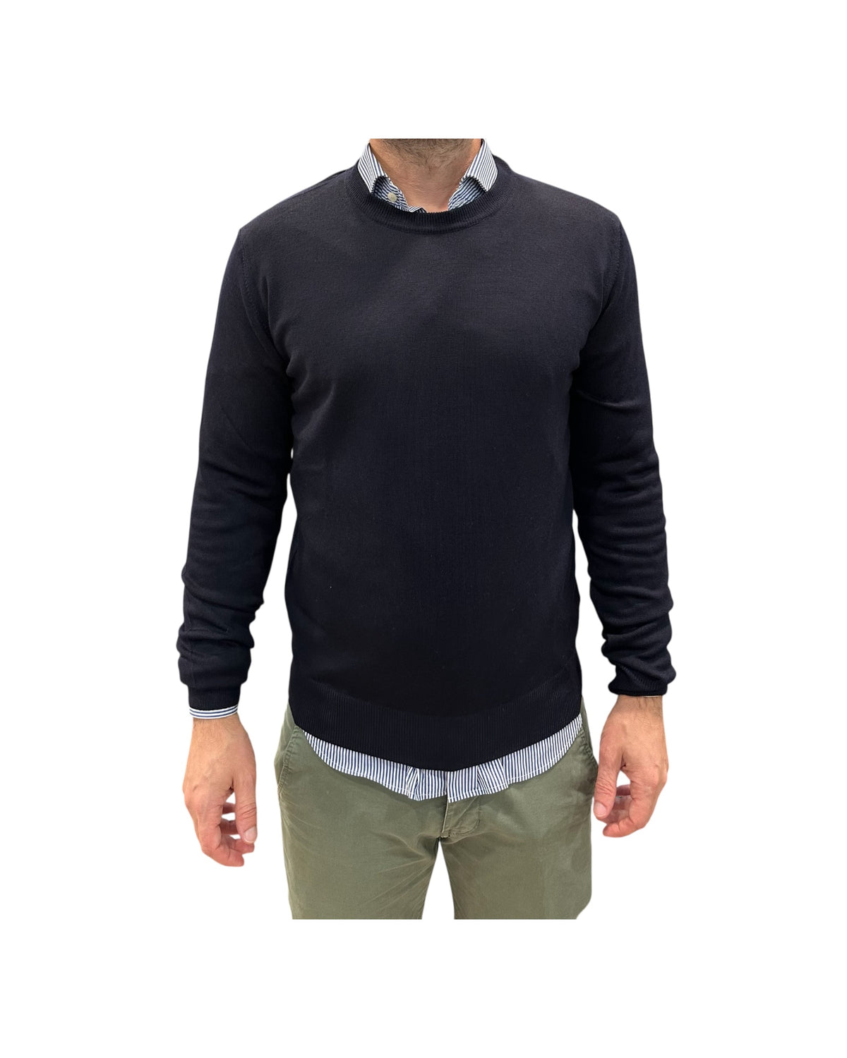 Maglia girocollo Blu 12200 108 RETOIS 