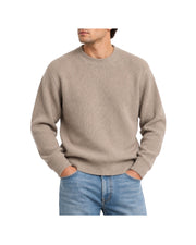 Maglione a costa inglese Beige