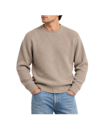 Maglione a costa inglese Beige 1300 0150 +39MAsq 