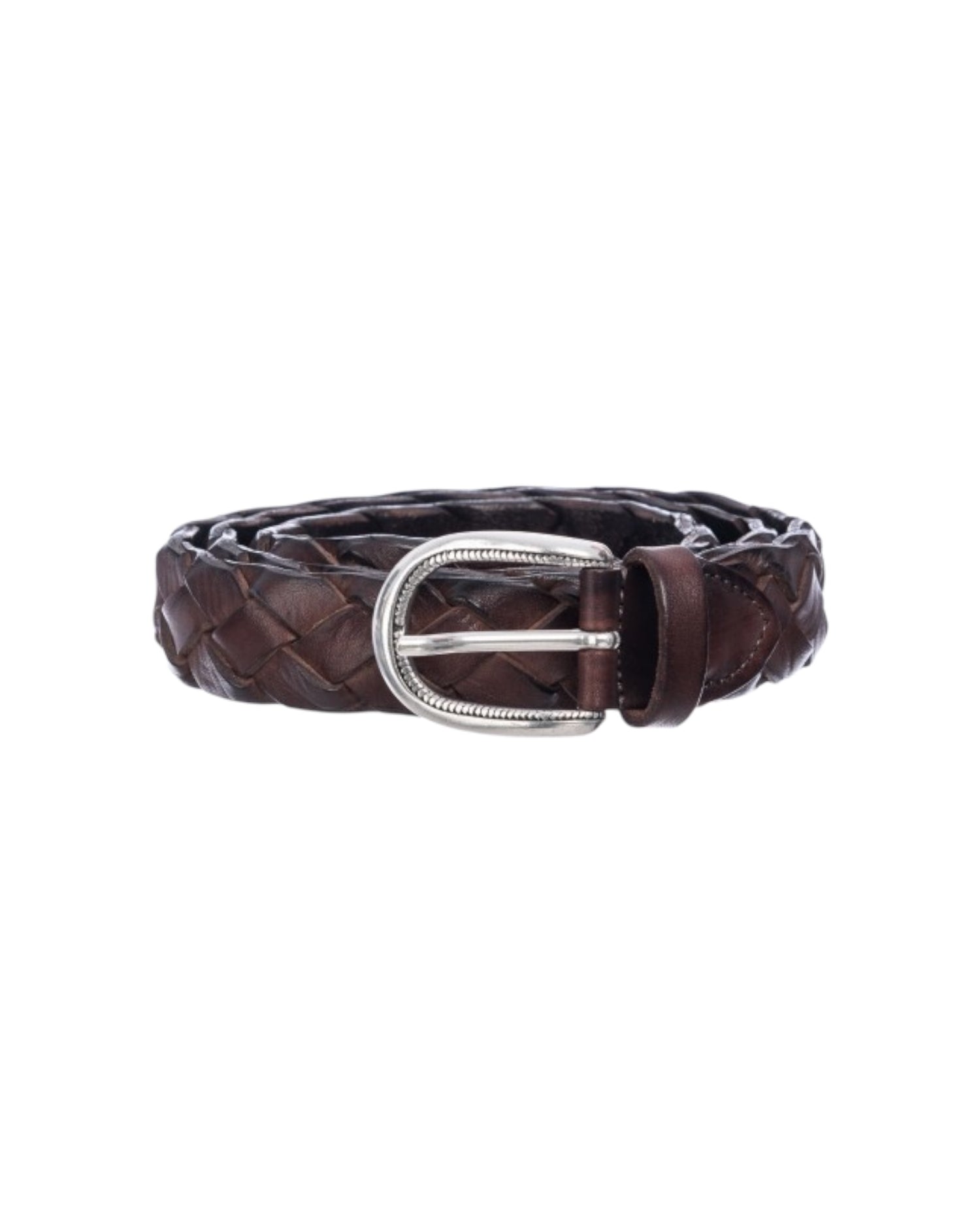 Cintura in pelle Treccia Moro ART TRECCIA 030 NEW MORO AlBERTO LUTI 