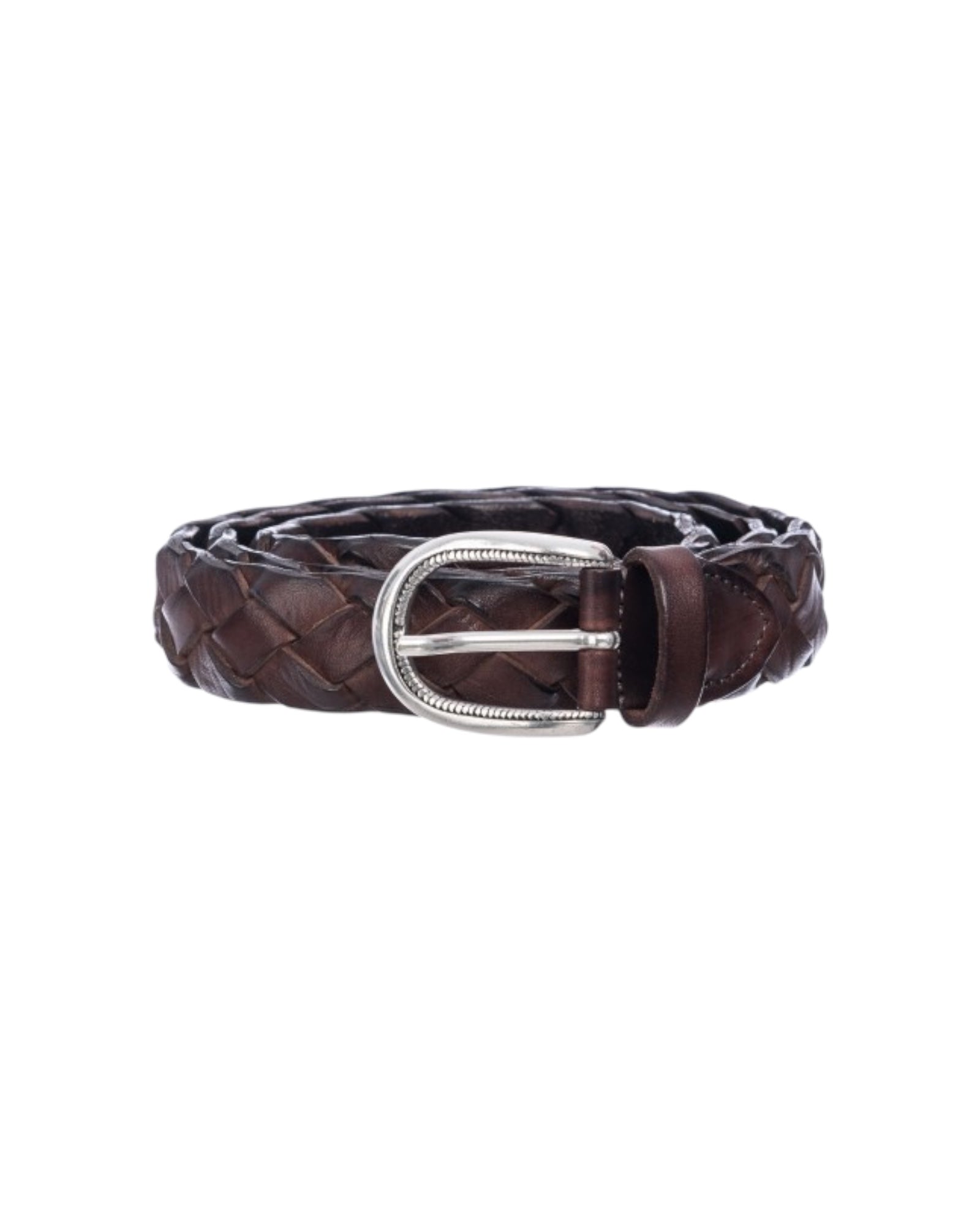 Cintura in pelle Treccia Moro ART TRECCIA 030 NEW MORO AlBERTO LUTI 