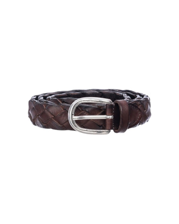 Cintura in pelle Treccia Moro ART TRECCIA 030 NEW MORO AlBERTO LUTI 
