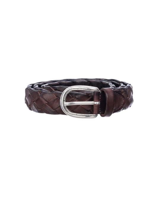 Cintura in pelle Treccia Moro ART TRECCIA 030 NEW MORO AlBERTO LUTI 