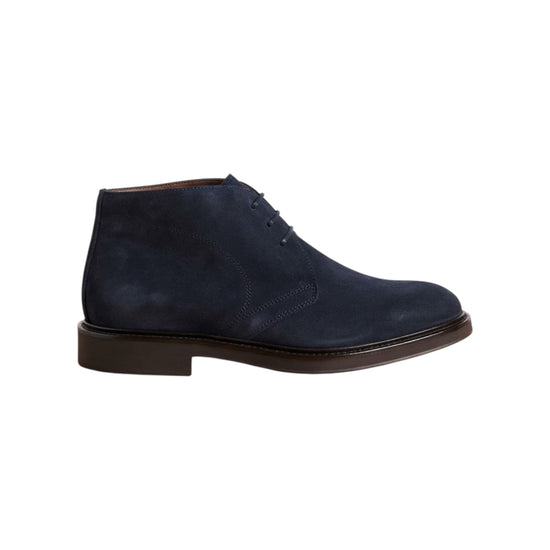 Stivaletto uomo in camoscio Blu 30200 BLU ANTICO CALZATURIFICIO ARTIGIANO 
