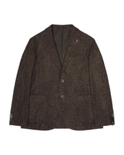 Blazer misto lana Testa di moro