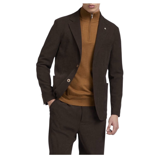 Blazer in fustagno stretch Testa di moro A332ALAN60TF578 299 AT.P.CO 