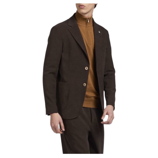 Blazer in fustagno stretch Testa di moro A332ALAN60TF578 299 AT.P.CO 
