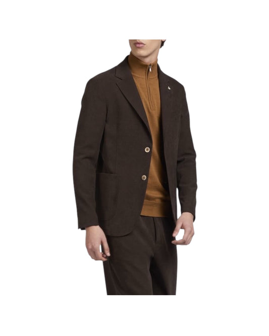 Blazer in fustagno stretch Testa di moro A332ALAN60TF578 299 AT.P.CO 