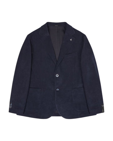 Blazer in fustagno stretch Blu navy A332ALAN60TF578 799 AT.P.CO 