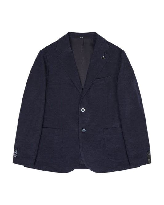 Blazer in fustagno stretch Blu navy A332ALAN60TF578 799 AT.P.CO 