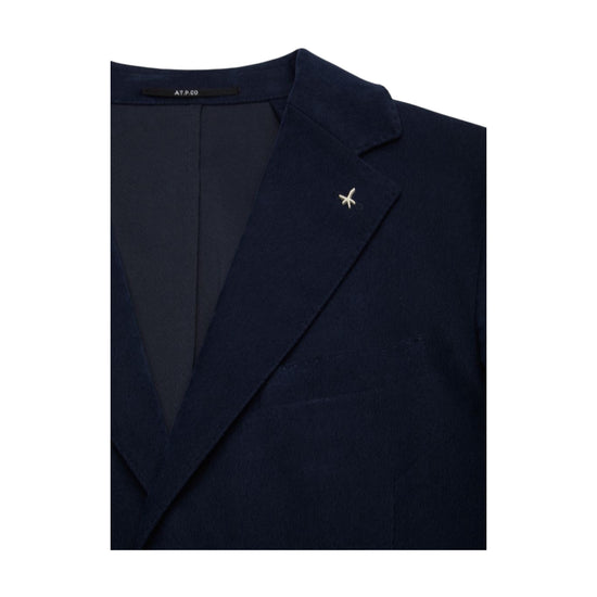 Blazer in fustagno stretch Blu navy A332ALAN60TF578 799 AT.P.CO 