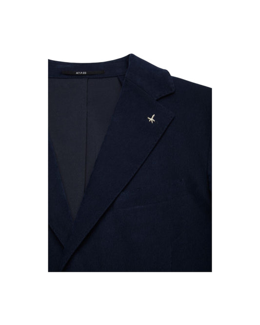 Blazer in fustagno stretch Blu navy A332ALAN60TF578 799 AT.P.CO 