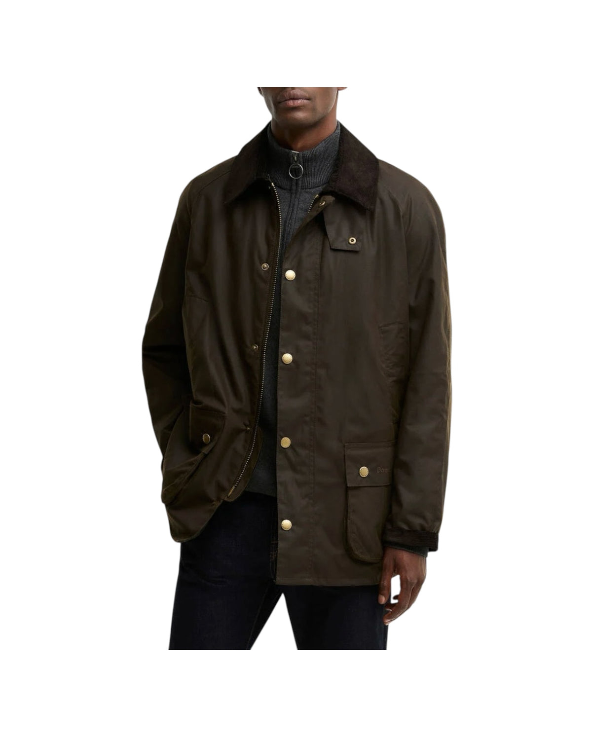 Giacca Cerata Ashby Olive ASHBY WAX OL71 OLIVE BARBOUR 