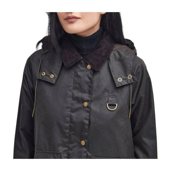 Giacca in cotone cerato Avon Olive AVON WAX OL71 OLIVE BARBOUR 