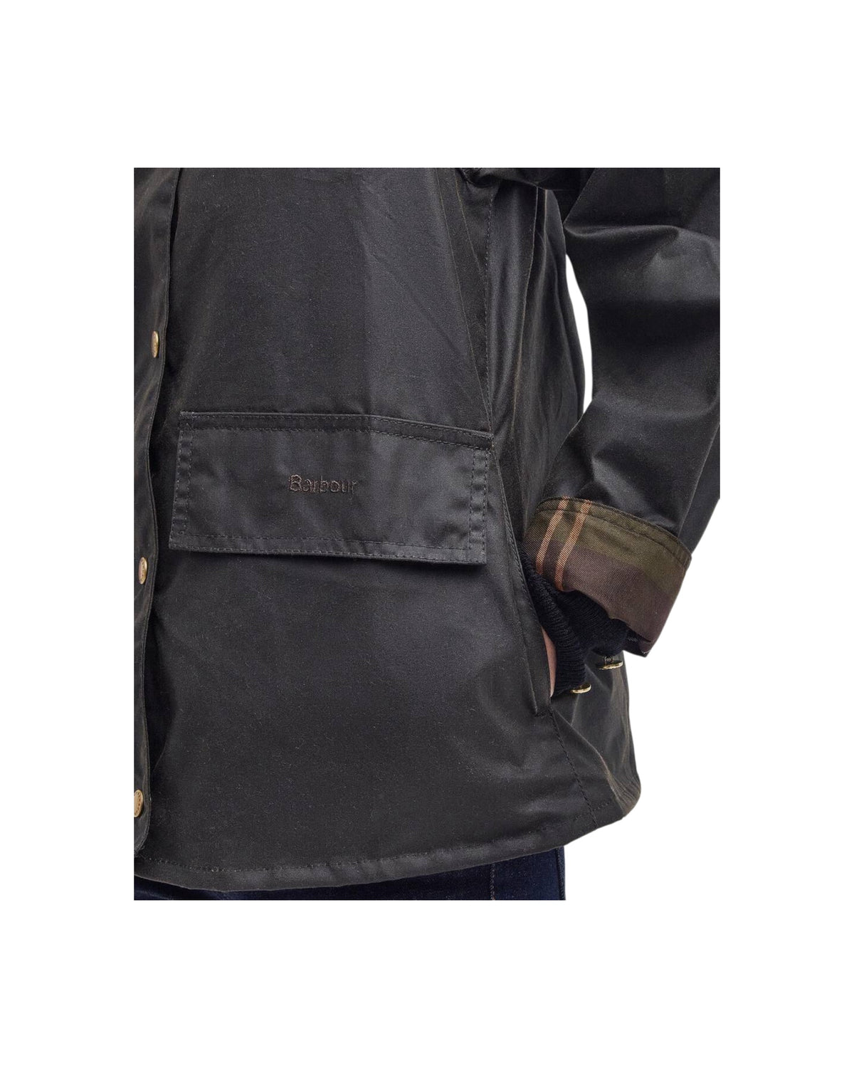 Giacca in cotone cerato Avon Olive AVON WAX OL71 OLIVE BARBOUR 