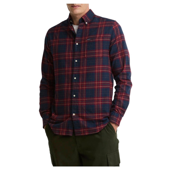 Camicia Broxburn Check Rosso/Blu BROXBURN TAIL CHECKED RE51 RED BARBOUR 