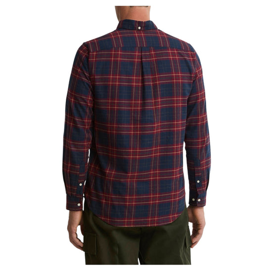 Camicia Broxburn Check Rosso/Blu BROXBURN TAIL CHECKED RE51 RED BARBOUR 