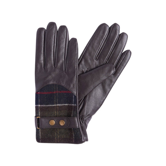 Guanti in tartan Dee Dark brown DEE TARTAN BR71 DARK BROWN BARBOUR 