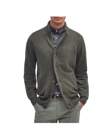 Maglione con zip patch Seaweed ESSENTIAL PATCH ZIP GN73 BARBOUR 