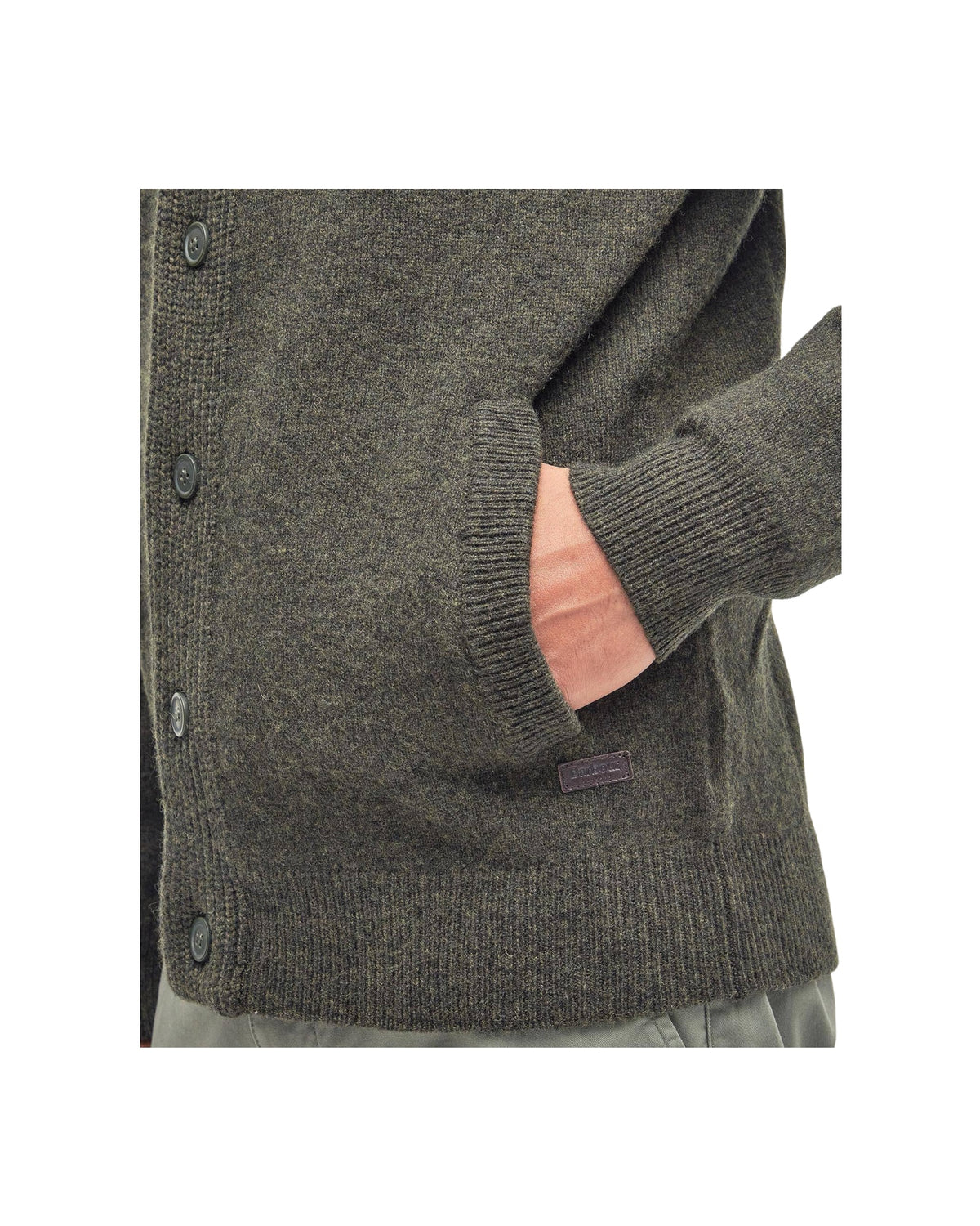 Maglione con zip patch Seaweed ESSENTIAL PATCH ZIP GN73 BARBOUR 