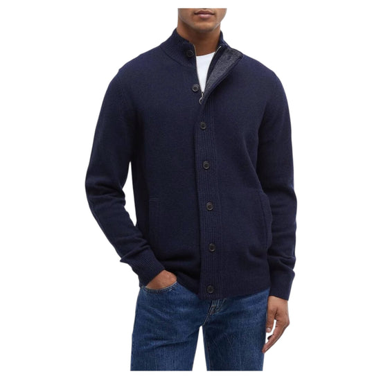 Maglione con zip patch Navy ESSENTIAL PATCH ZIP NY91 NAVY BARBOUR 