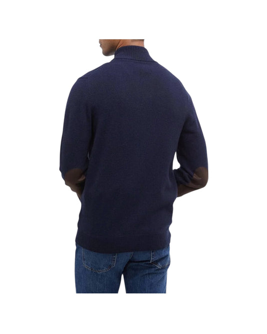 Maglione con zip patch Navy ESSENTIAL PATCH ZIP NY91 NAVY BARBOUR 