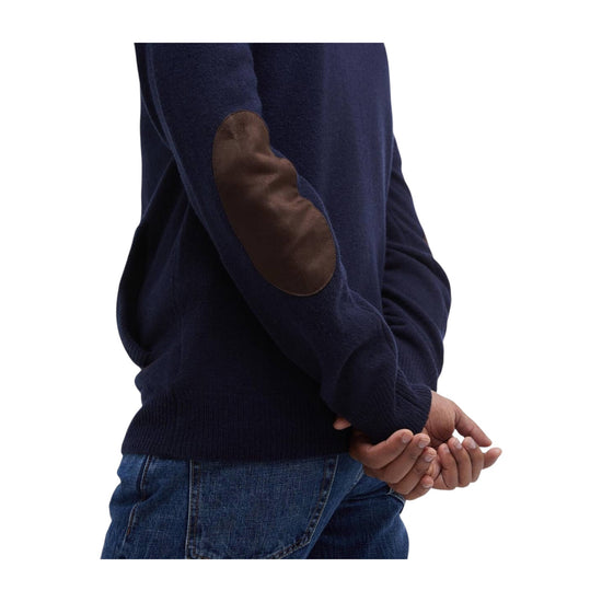 Maglione con zip patch Navy ESSENTIAL PATCH ZIP NY91 NAVY BARBOUR 