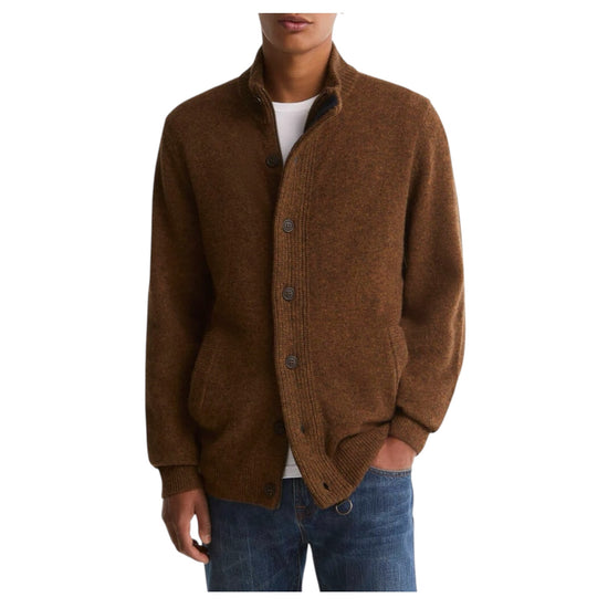Maglione con zip patch Bracken ESSENTIAL PATCH ZIP OR51 BRACKEN BARBOUR 