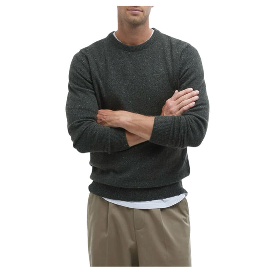 Felpa girocollo Essential Tisbury Dark Seaweed ESSENTIAL TISBURY CREW GN79 DARK SEAWEED BARBOUR 